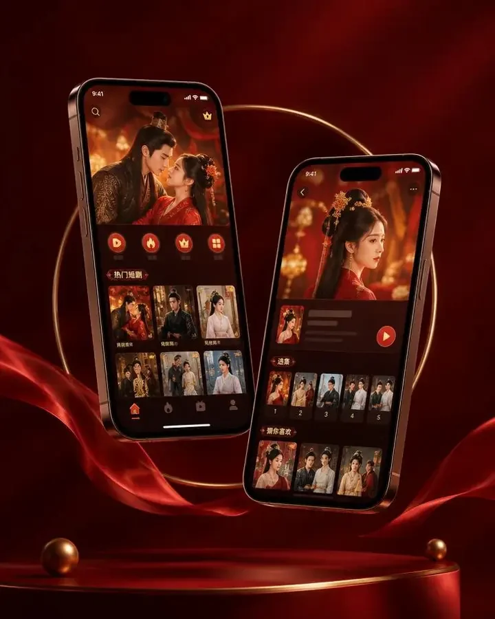 短剧大全免费 App 手机端界面展示