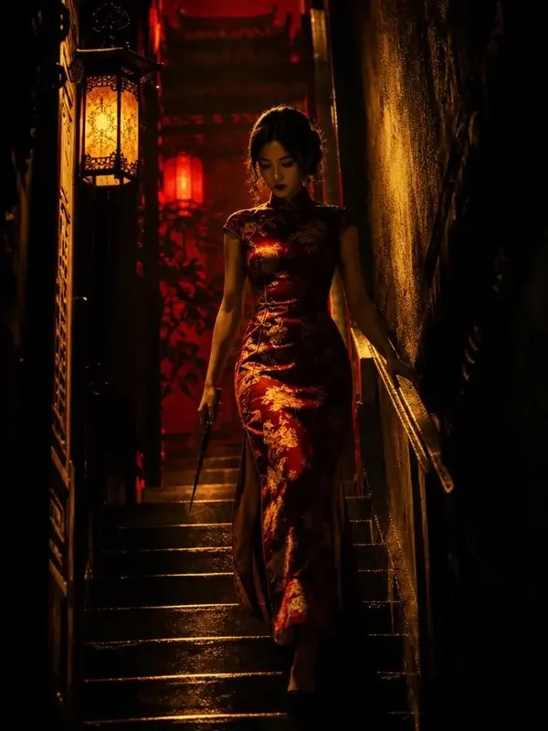 《归来仍是女王》竖版短剧封面，复仇爽剧题材